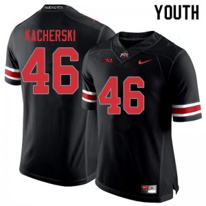 Youth Ohio State Buckeyes #46 Cade Kacherski Blackout Nike NCAA College Football Jersey New VJZ3444ZN